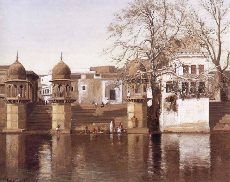One of the Twenty-four Ghats at Mathura, Lockwood de Forest